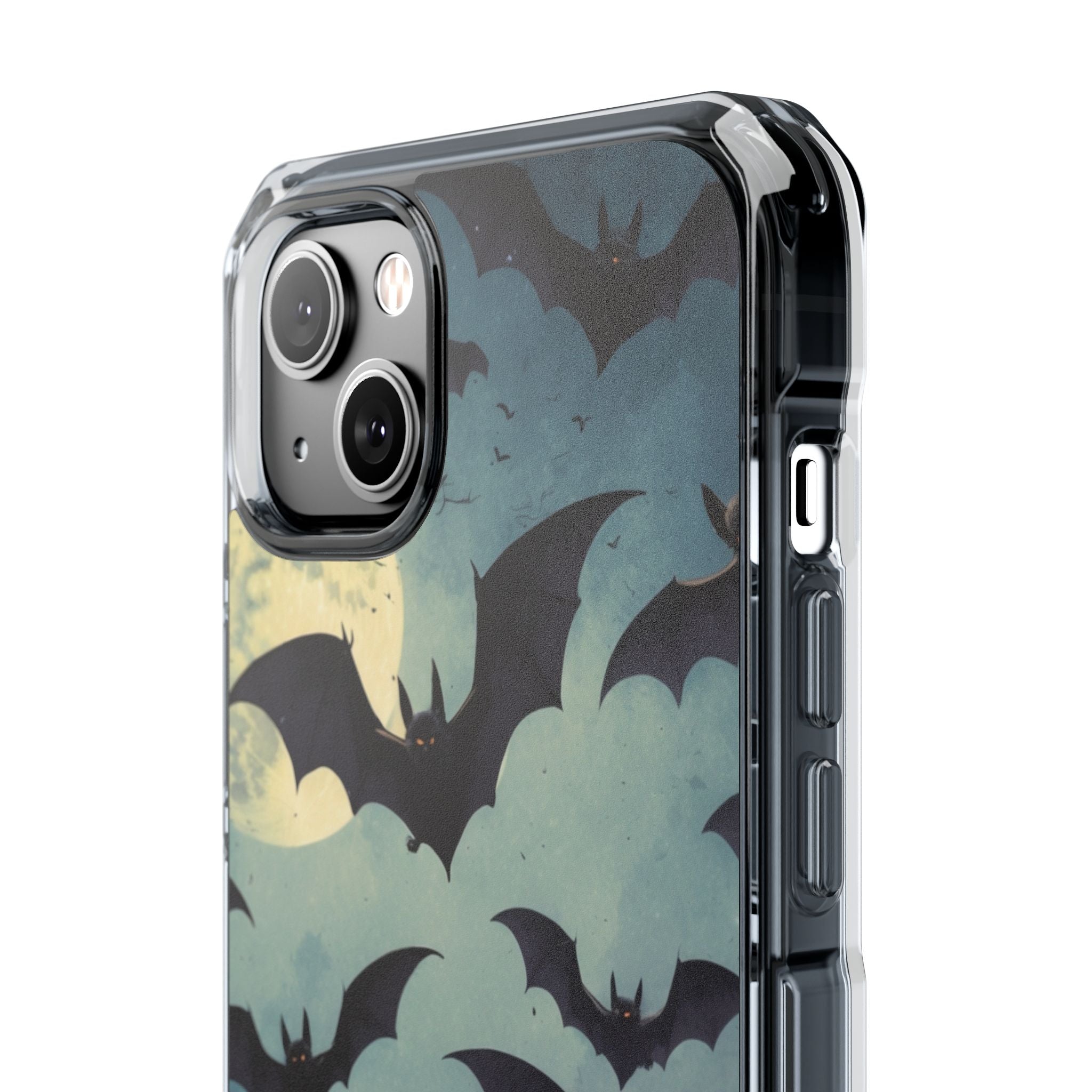 Glowing Bat Swarm iPhone 14 Plus Case - Impact