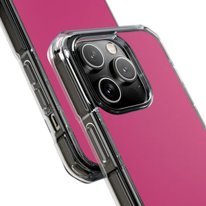 Magenta Pantone | Handyhülle für iPhone (Clear Impact Case – magnetisch) 