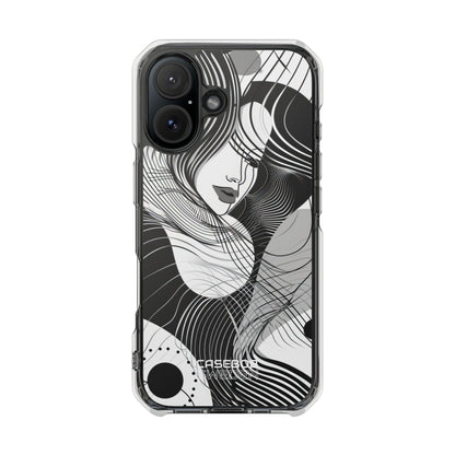 Orange Wave Motion iPhone 16 - Impact Clear+