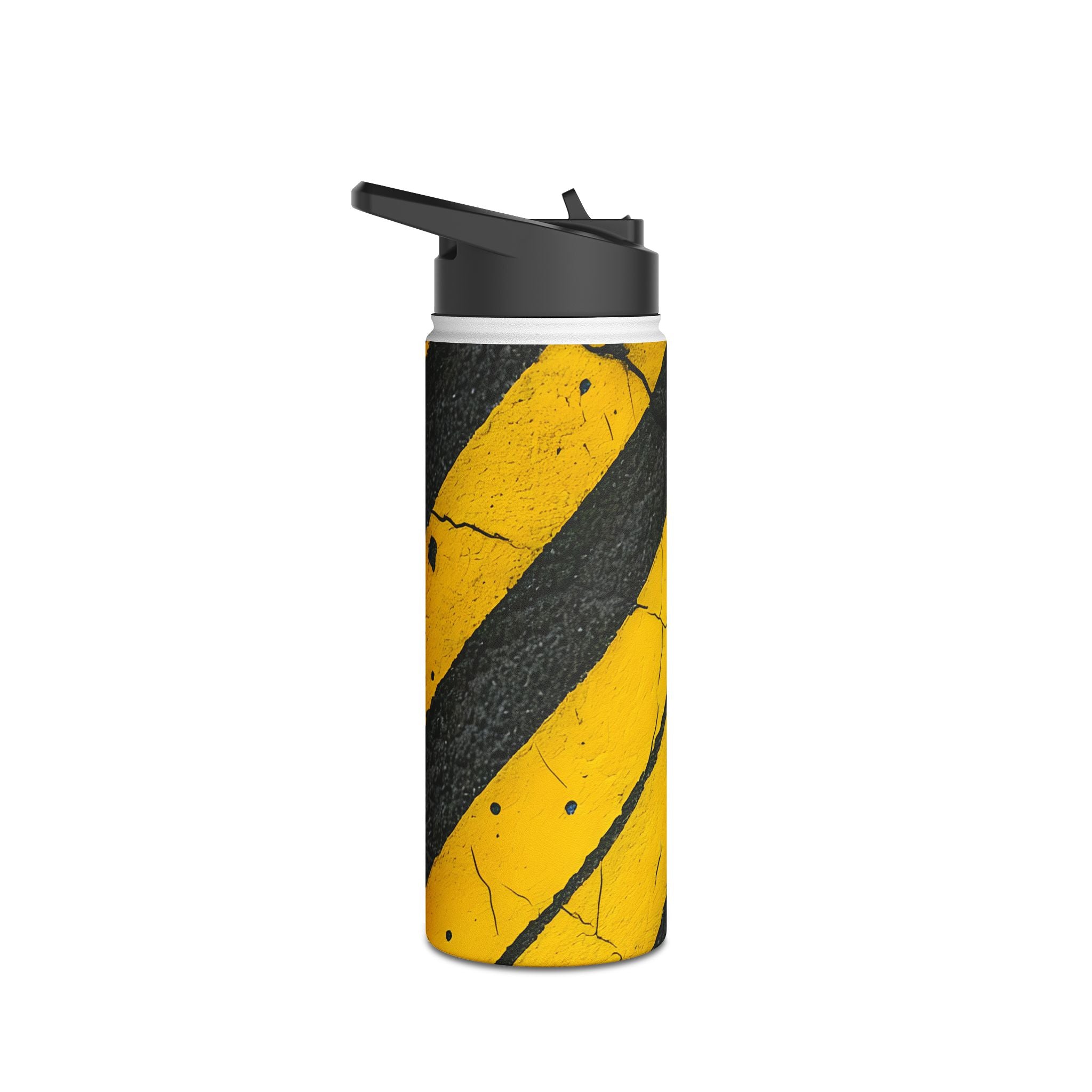Gule Striber Distress - Rustfrit Stål Vandflaske