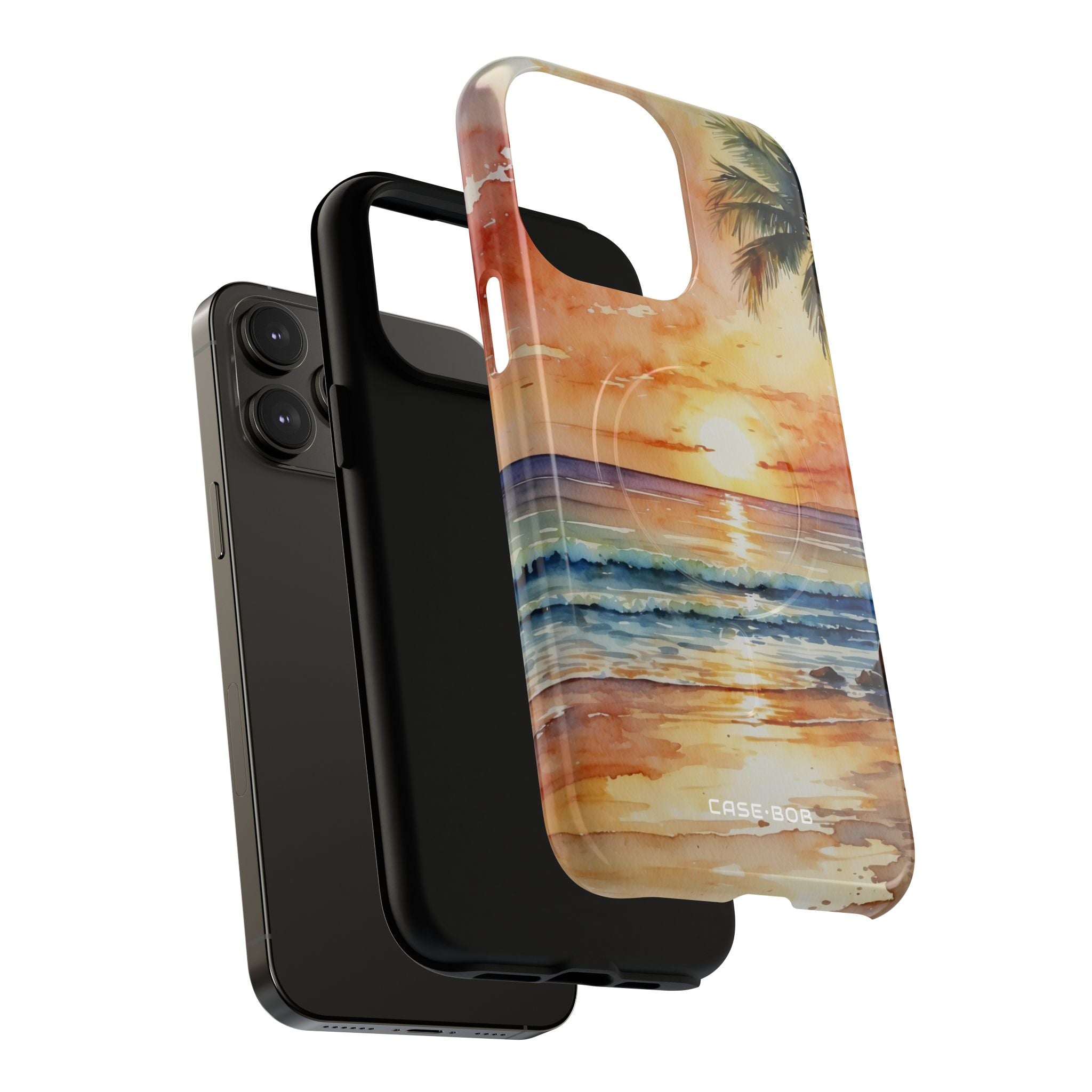 Sunset Palm iPhone 14 Pro Max Case - Tough+