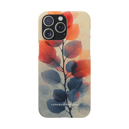 Ethereal Leaf Harmony iPhone 15 - Slim Phone Case