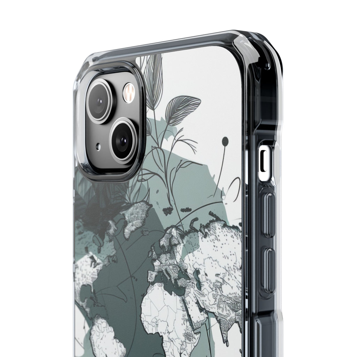 Botanical Cartography - Phone Case for iPhone (Clear Impact - Magnetic)