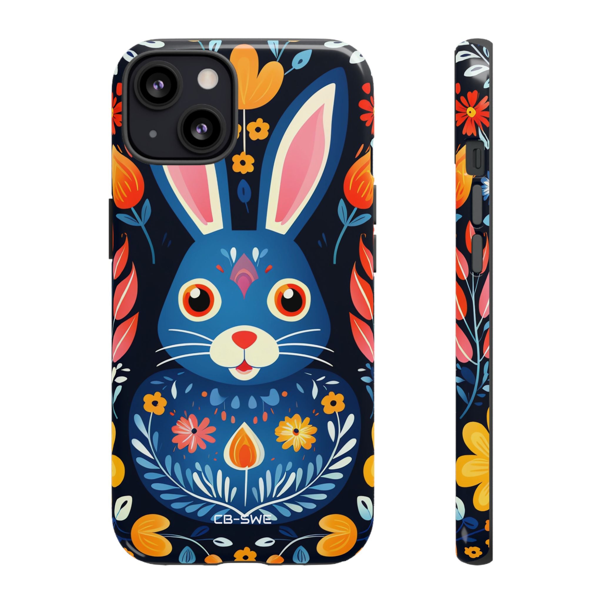 Bunny Jumps Joyfully - iPhone Case
