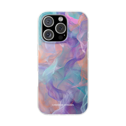 Dreamy Teal Flow - Flexi iPhone 16 Phone Case