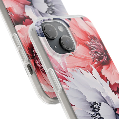 Coral Bloom iPhone 15 Case - Soft