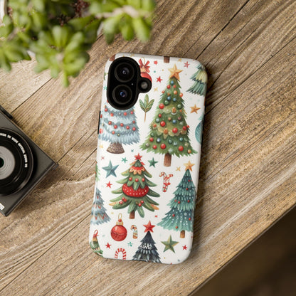Whimsical Trees Sparkle - iPhone Case