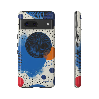 Blue Tranquil Geometry - Protective Phone Case