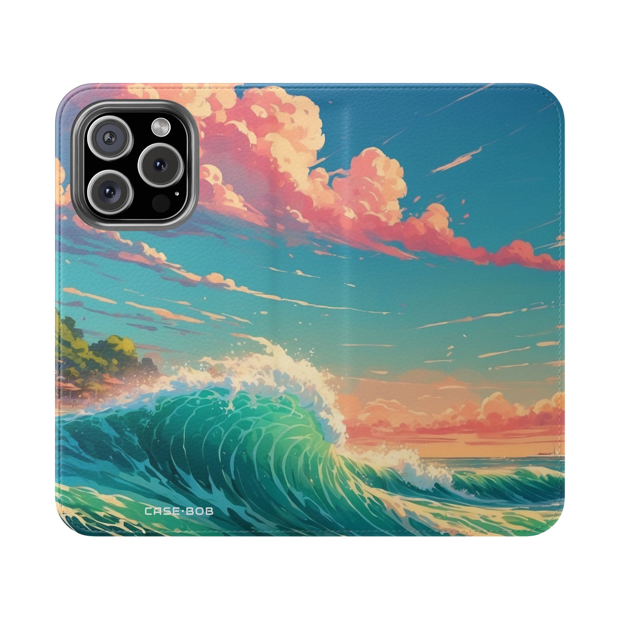 Sunset Wave - iPhone 16 Pro Case - Wallet