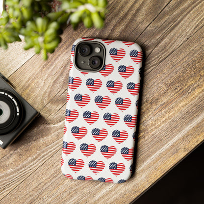 Hearts Embrace Freedom - iPhone Case