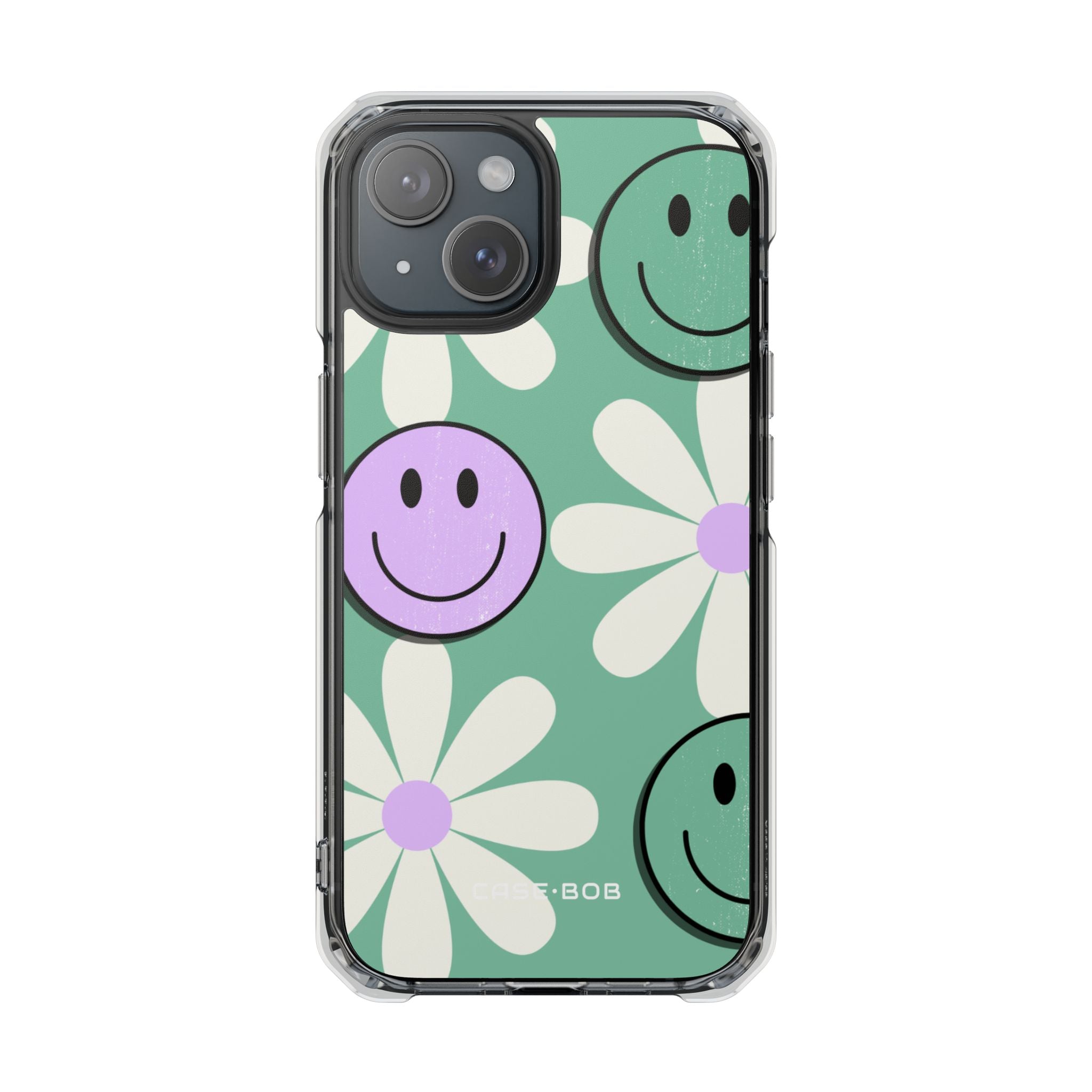 Smiley Bloom iPhone 15 Case - Impact
