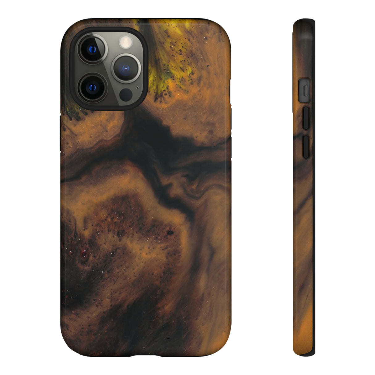 Brown Earth Ink Art - Protective Phone Case