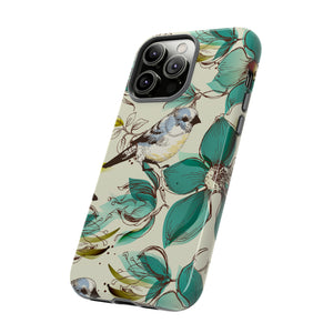 Cute Flowers and Birds iPhone case - Protective Phone Case