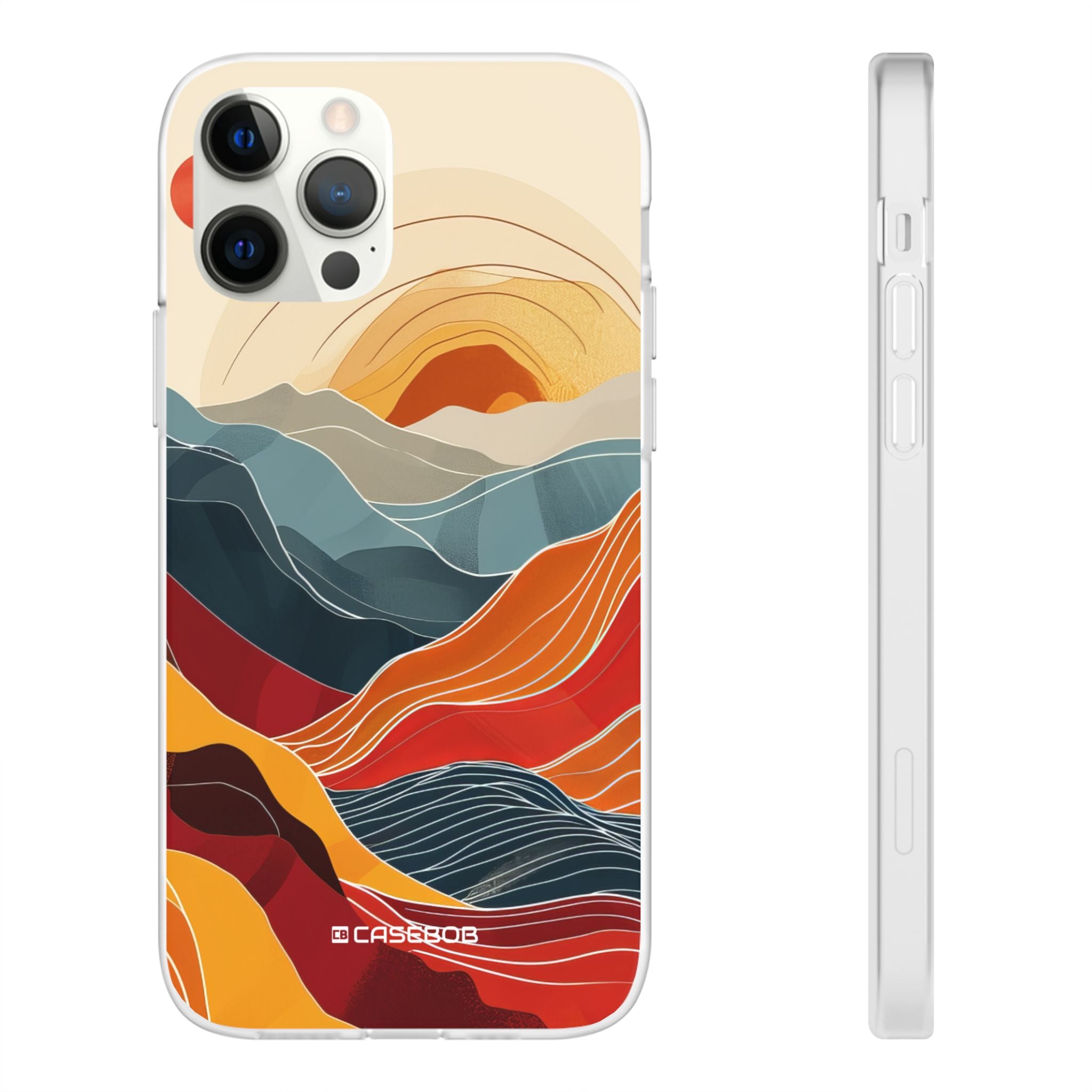 Sunset Waves | Flexible Phone Case for iPhone