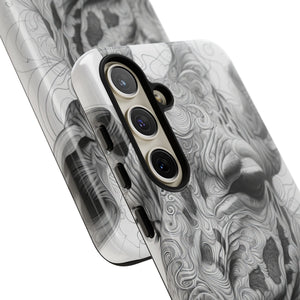 Monochrome Giraffe: Intricate Elegance - For Samsung S24