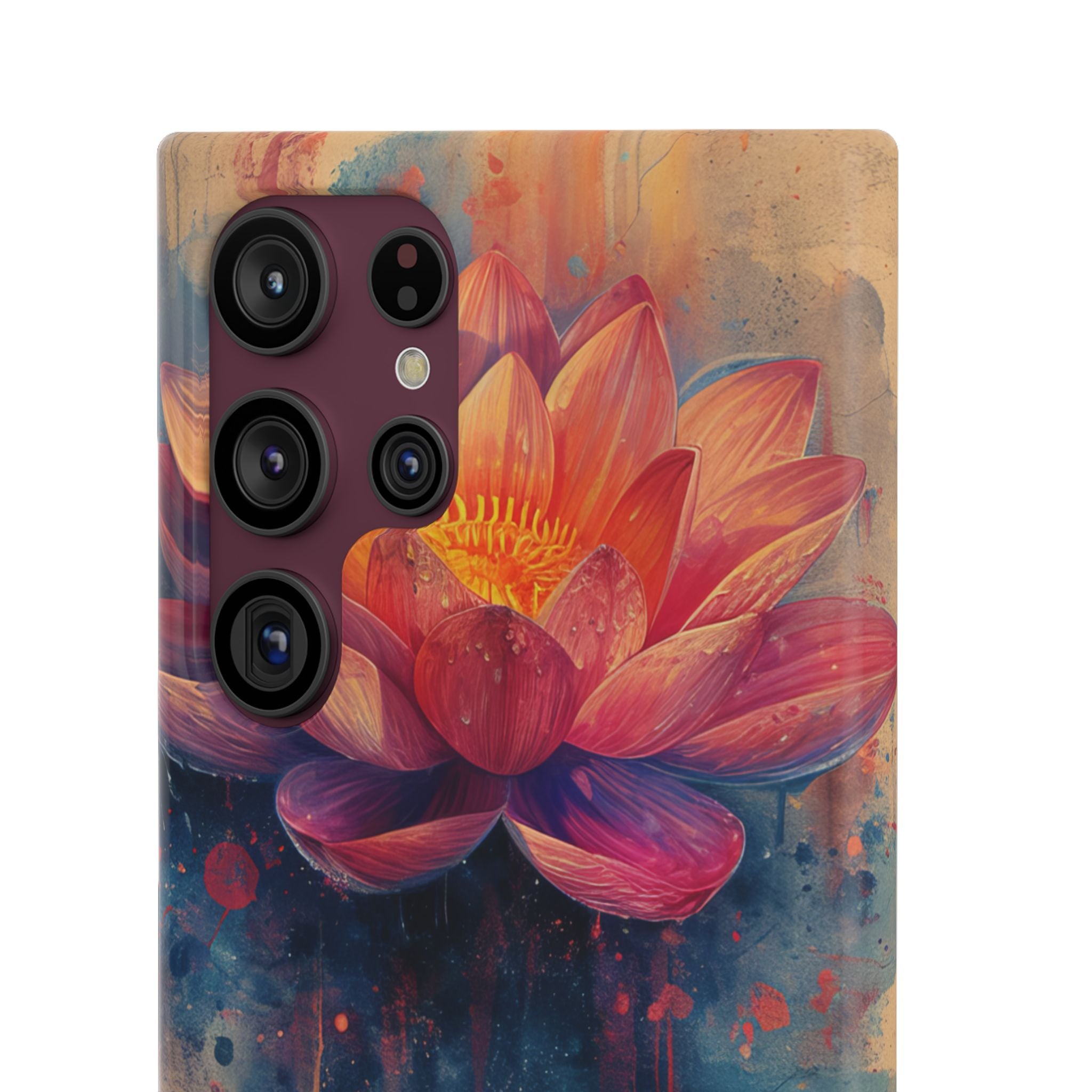 Lotus Blossom Art - Slim Samsung S22 Phone Case