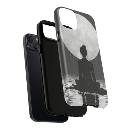 Zen Serenity Moon Reflection iPhone 14 | Tough+ Phone Case