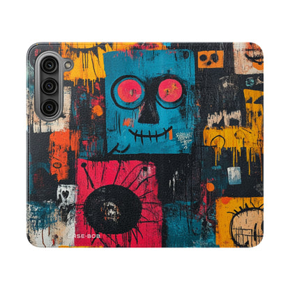 Turquoise Grin - Samsung S23 Case - Wallet