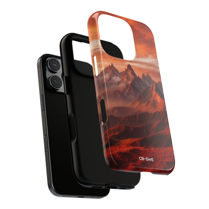 Mountain Peaks Glowing - iPhone Case