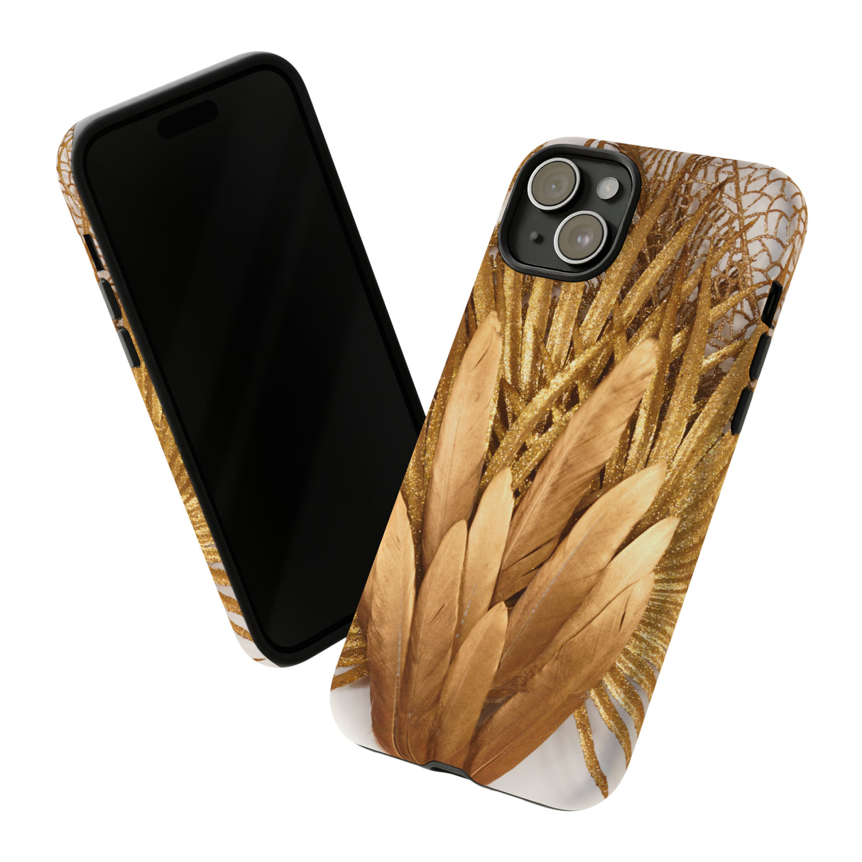 Gold Feather - Protective Phone Case