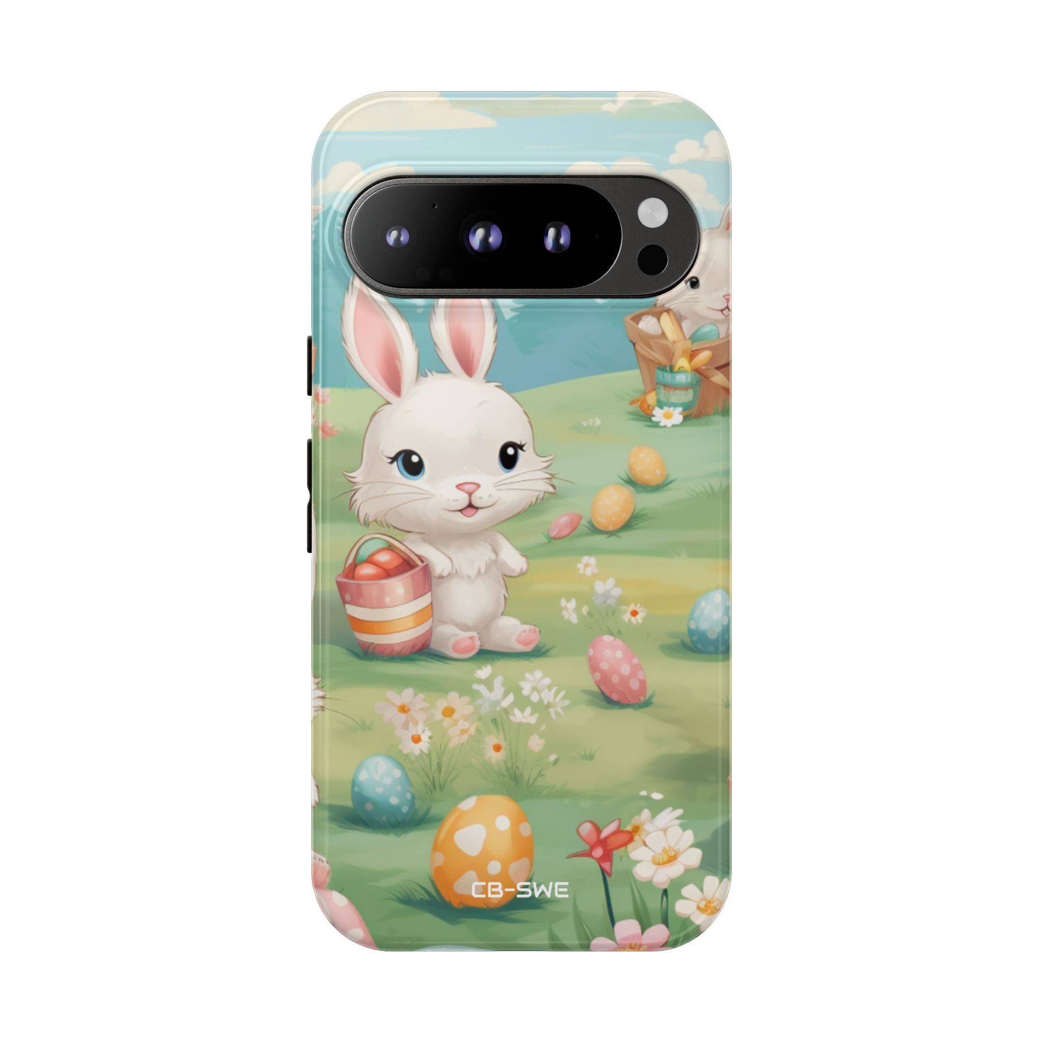 Bunnies Hunt Eggs - Google Pixel Case