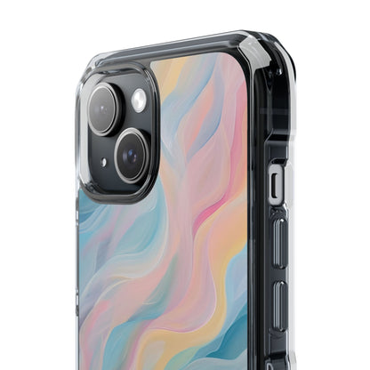 Dreamy Pastel Swirls - Clear Impact iPhone 15 Phone Case