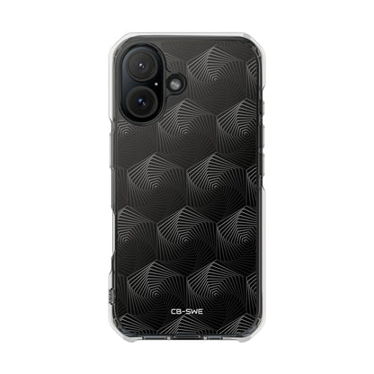 Geometric Spiral Illusion iPhone Case - Impact
