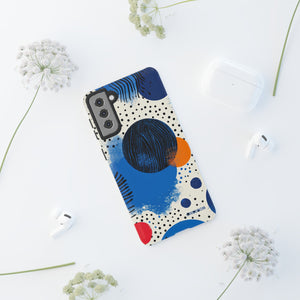 Blue Tranquil Geometry - Protective Phone Case