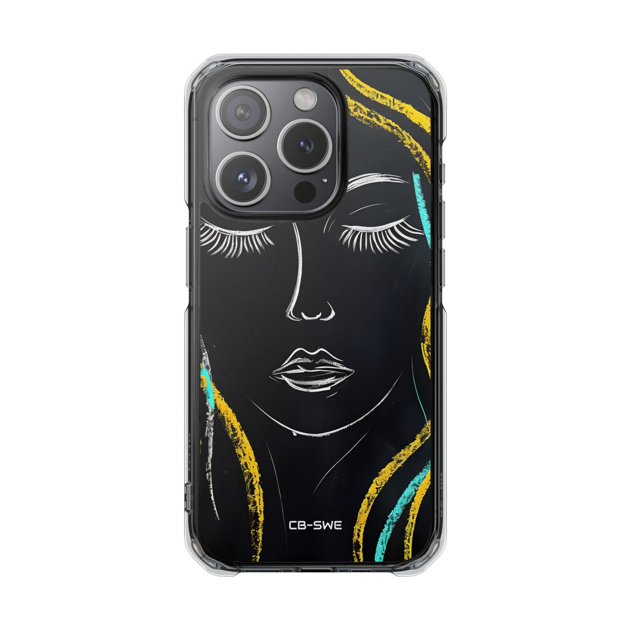 Vivid Minimalist Portrait iPhone Case - Impact