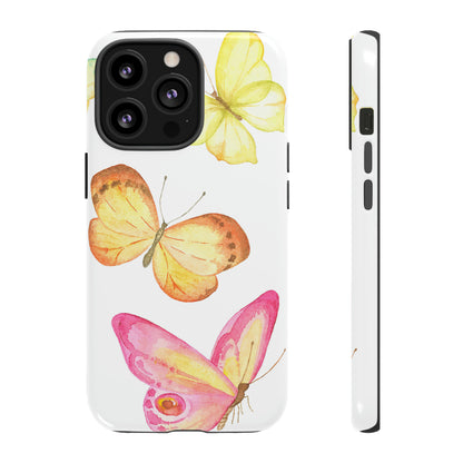 Watercolor Butterflyes - Protective Phone Case