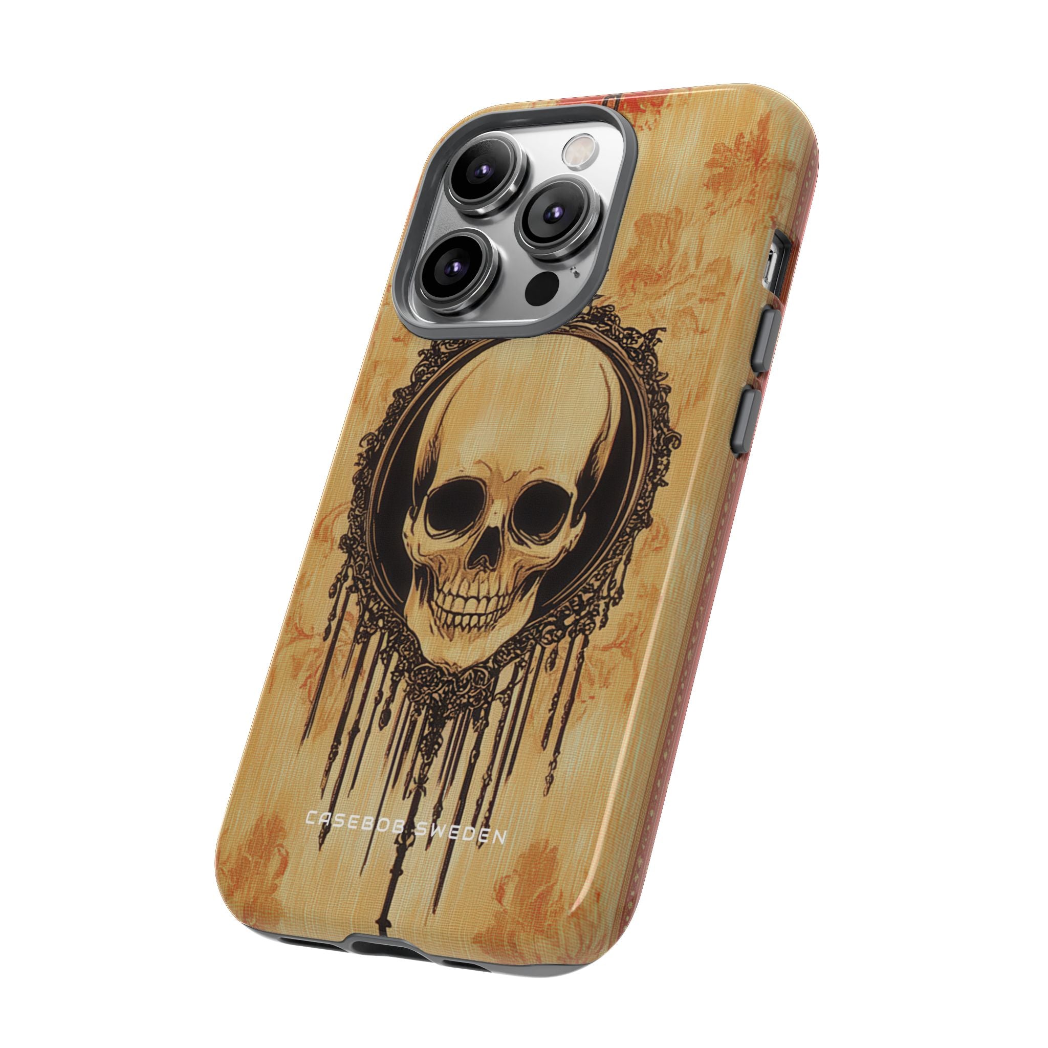 Gothic Skull Elegance iPhone 14 - Tough Phone Case