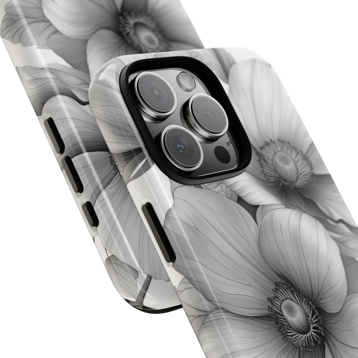 Botanical Elegance in Grayscale - for iPhone 16