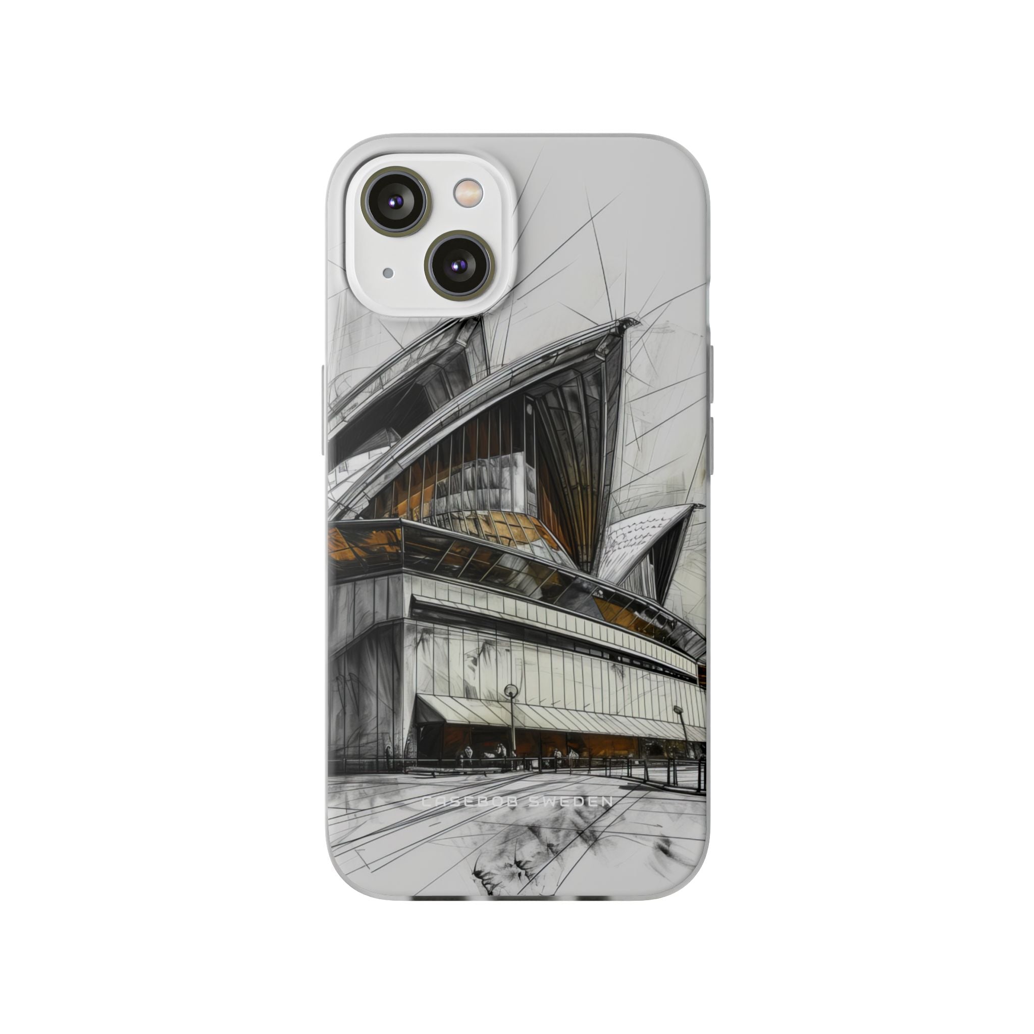 Architectural Curves in Line Formation iPhone 14 - Flexi Phone Case