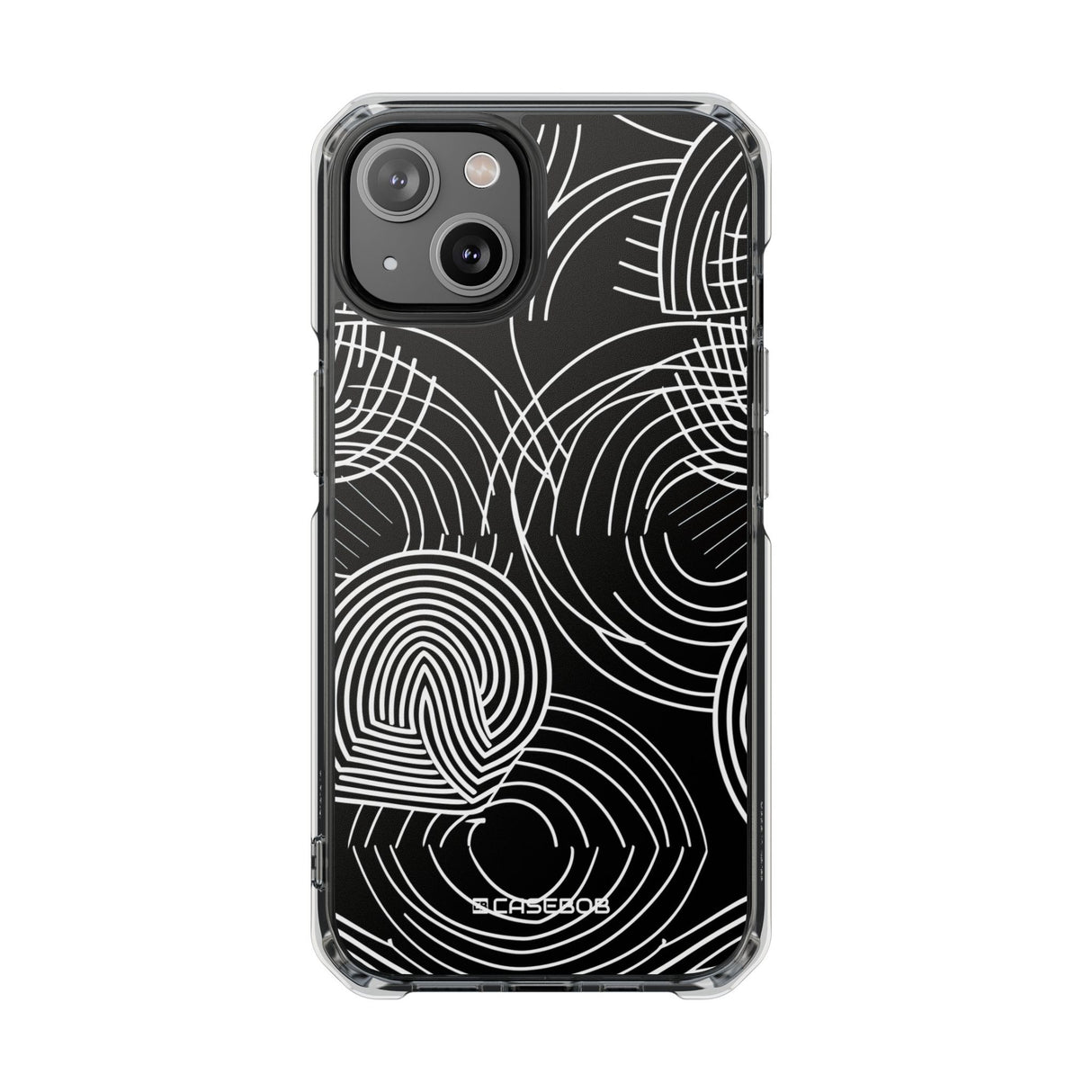 Kompliziertes Labyrinth – Handyhülle für iPhone (Clear Impact – Magnetisch) 