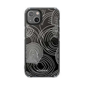 Kompliziertes Labyrinth – Handyhülle für iPhone (Clear Impact – Magnetisch) 