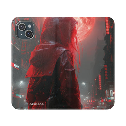 Rode Hood Eclipse - iPhone 15 Plus Case - Portemonnee