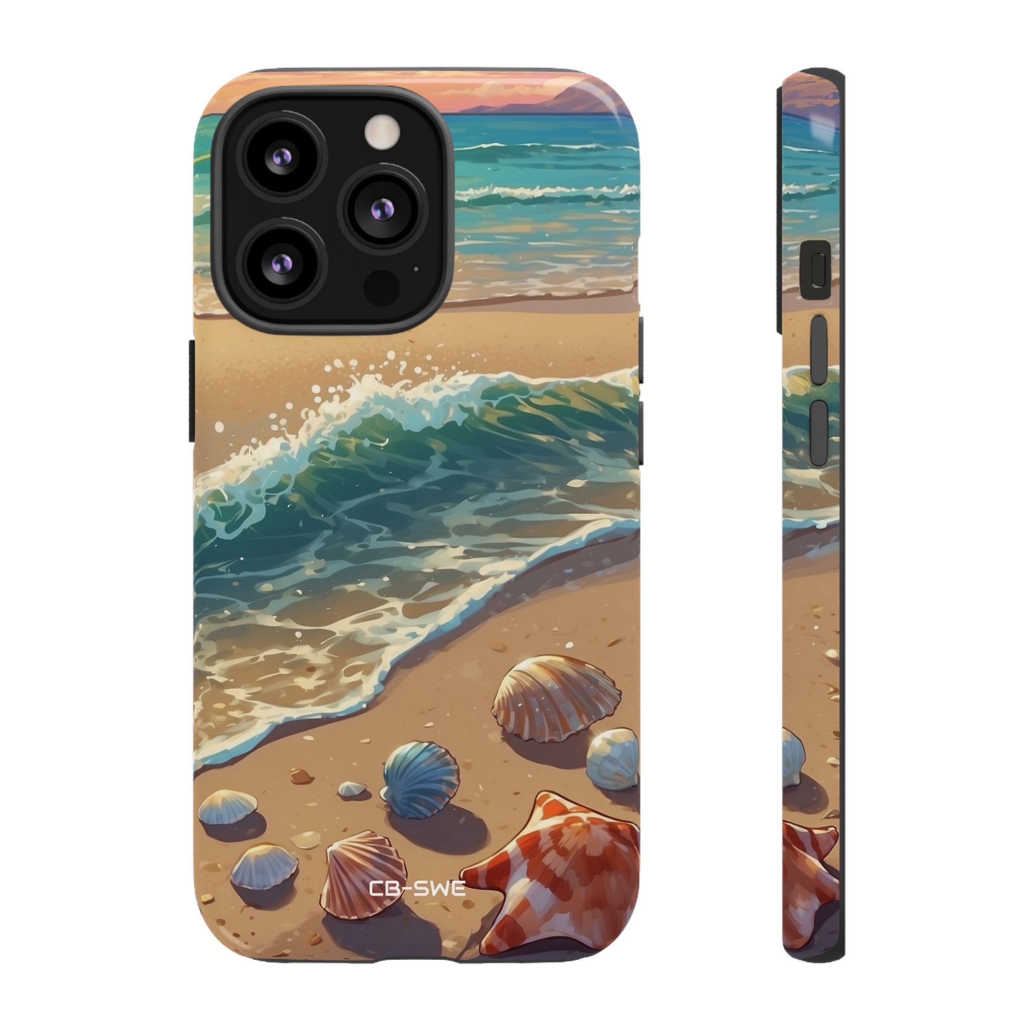 Seashells Kiss Shore - iPhone Case