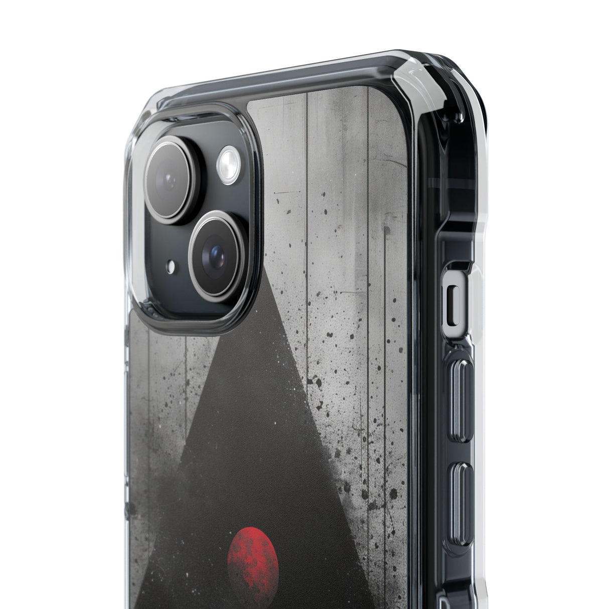 Grunge Geometry - Phone Case for iPhone (Clear Impact - Magnetic)