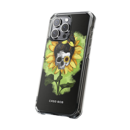 Sunflower Skull iPhone 15 Pro Max Case - Impact