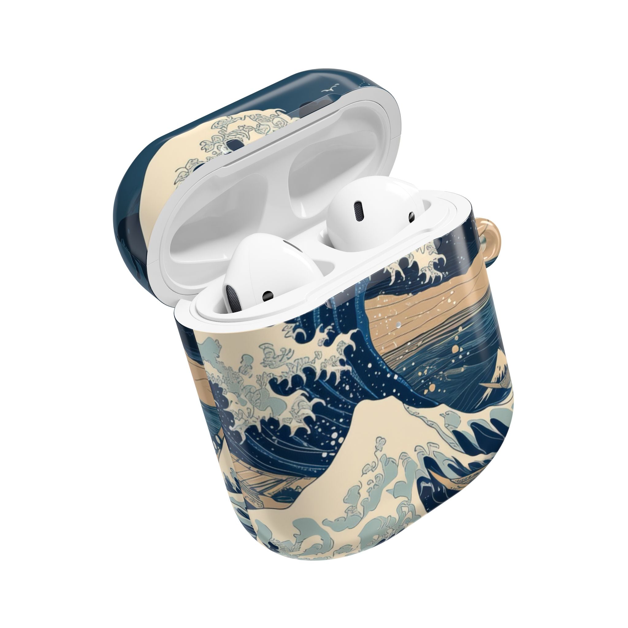Cresting Navy Wave - AirPods Case