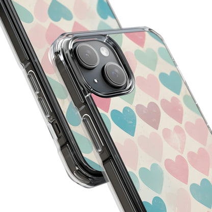 Retro Hearts Symmetry iPhone Case - Impact