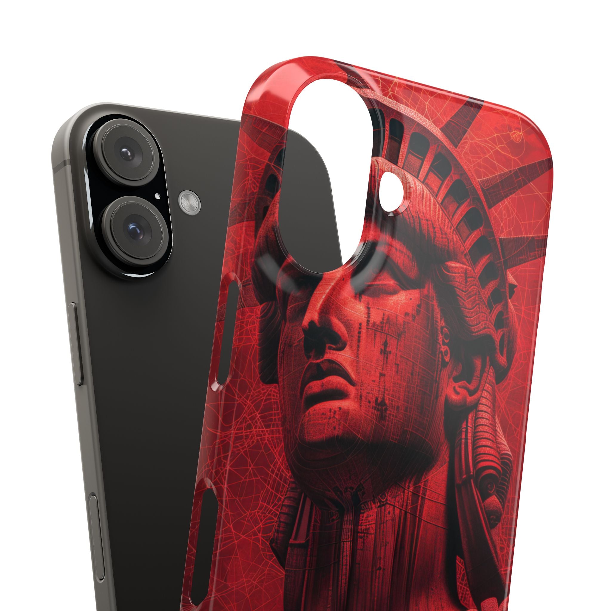 Zen Red Liberty Vision iPhone 16 - Slim Phone Case