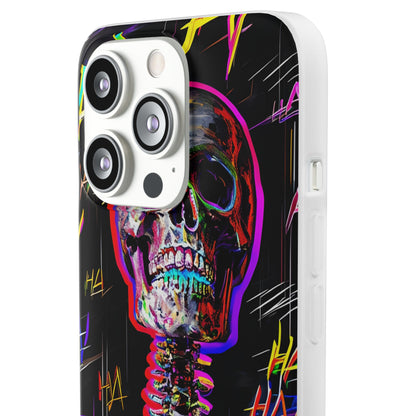 Neon Skeleton Laugh iPhone 13 Pro - Soft