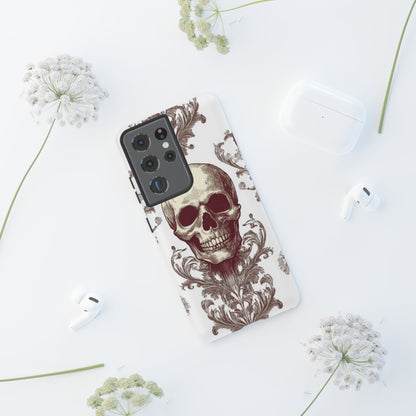 Gothic Skulls and Ornate Foliage  Samsung S21 - Tough Phone Case