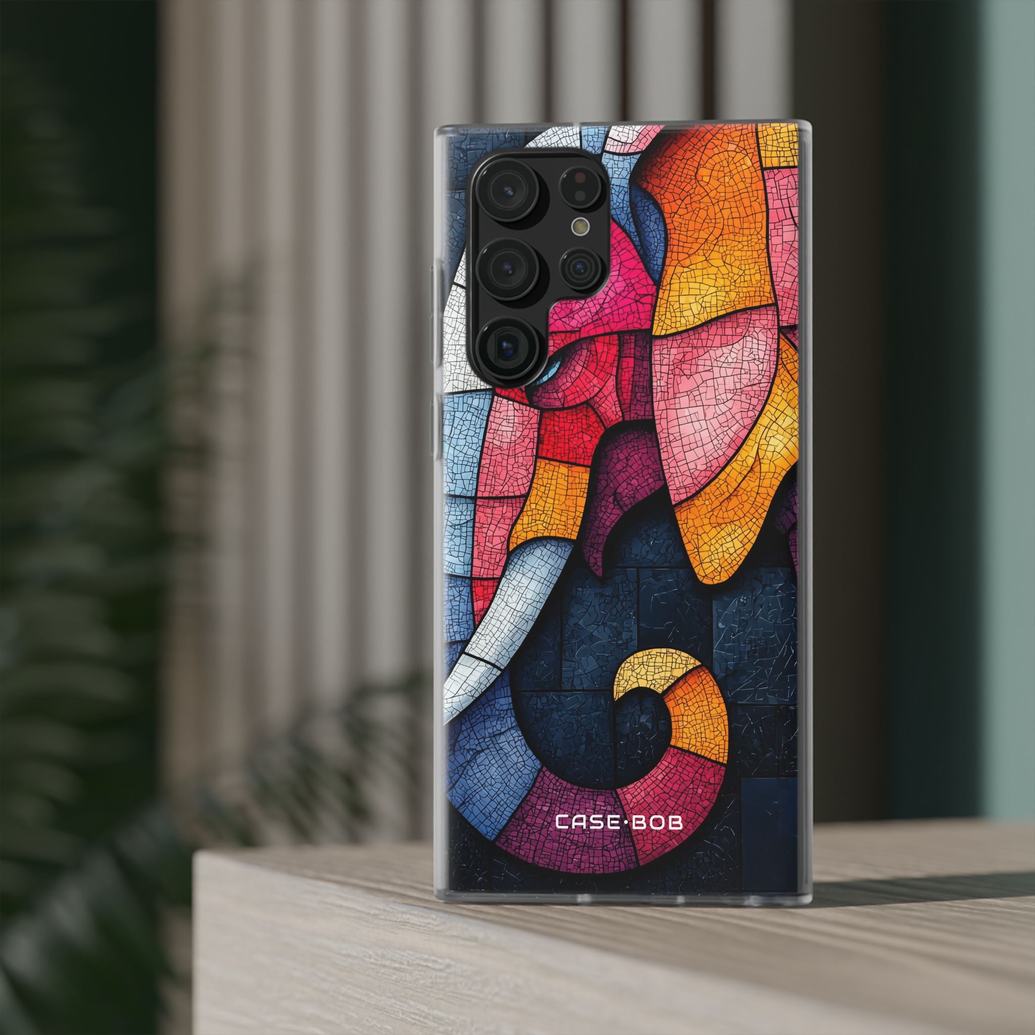 Elephant Mosaic Samsung S22 Ultra Case - Soft