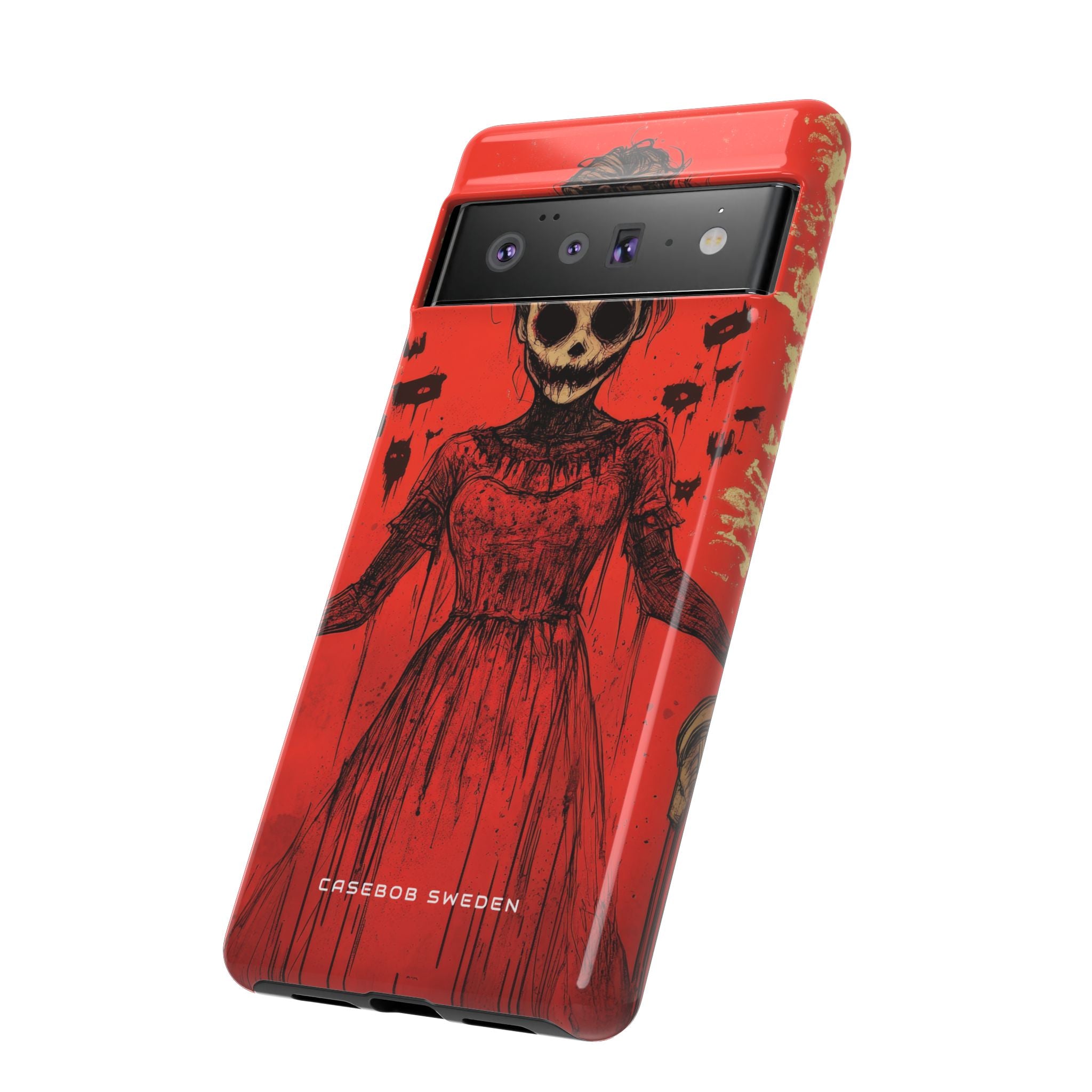 Haunting Scarlet Descent Google Pixel 6 - Tough Phone Case