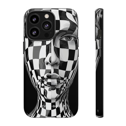 Checkered Face iPhone 13 Pro Case - Tough