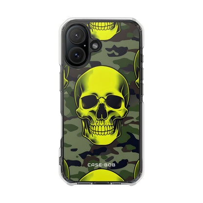 Neon Skull Camo iPhone 15 Case - Impact