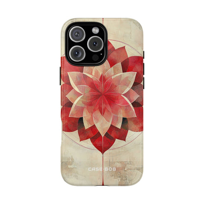 Crimson Bloom iPhone 16 Pro Max Case - Tough