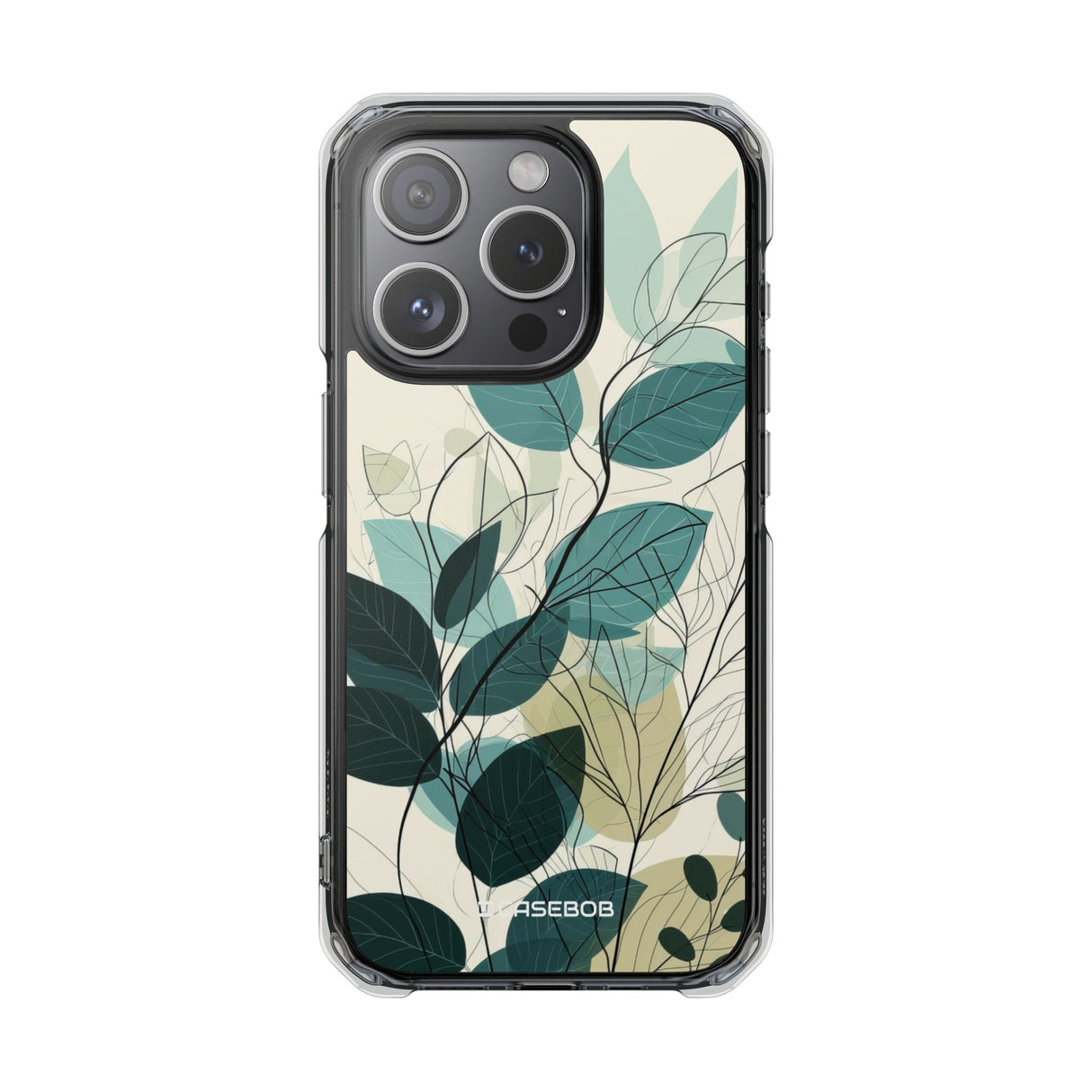 Teal Tranquility - Phone Case for iPhone (Clear Impact - Magnetic)